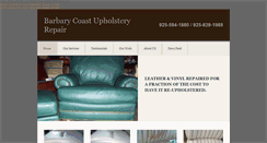 Desktop Screenshot of barbarycoastupholsteryrepair.com